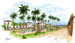 View from the golf club.